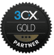 3CX Gold Logo and Logo